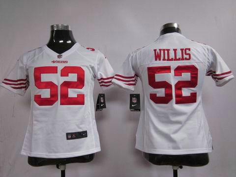 Nike white Game women nfl jerseys san francisco 49ers 52 willis
